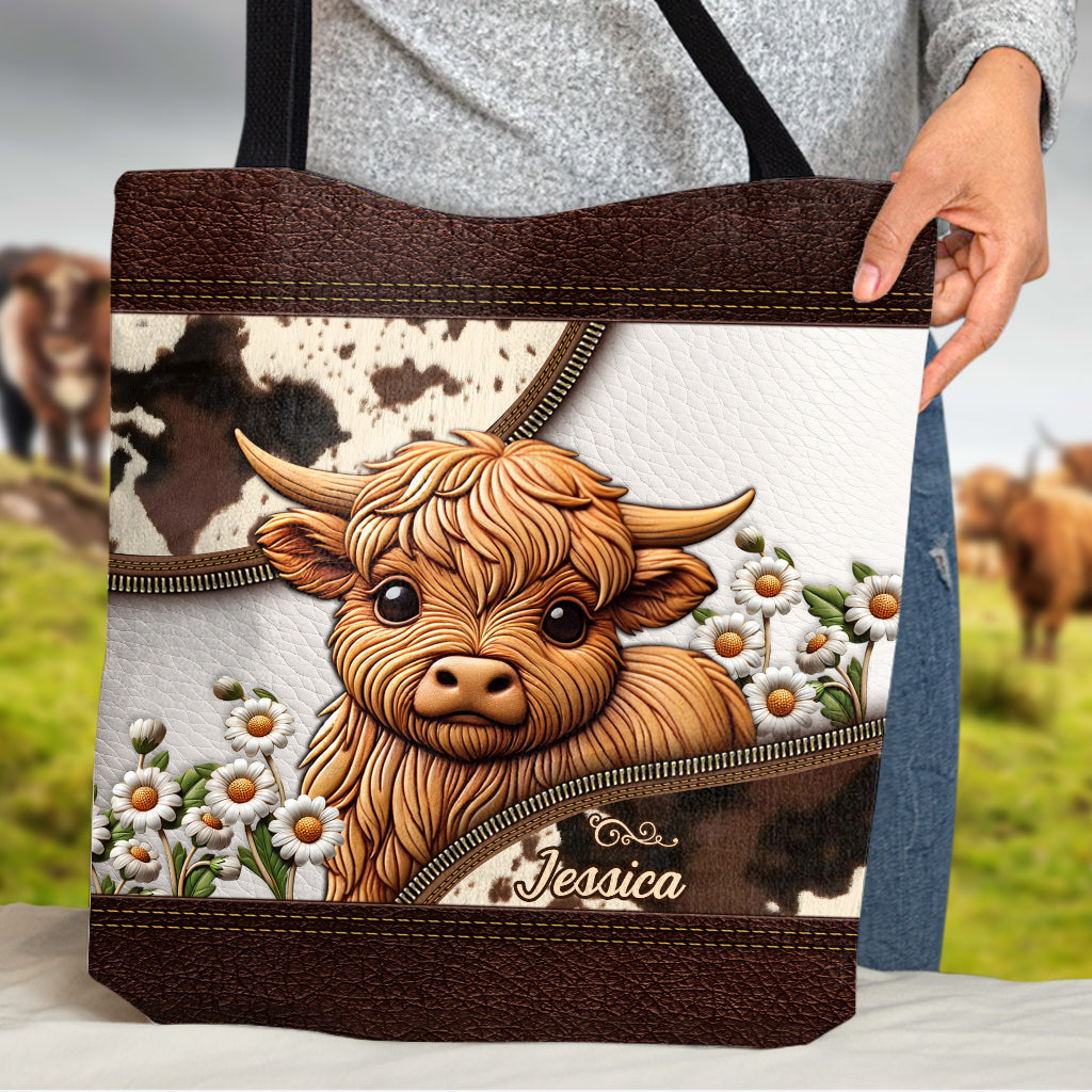 Love Highland Cows - Personalized Tote Bag