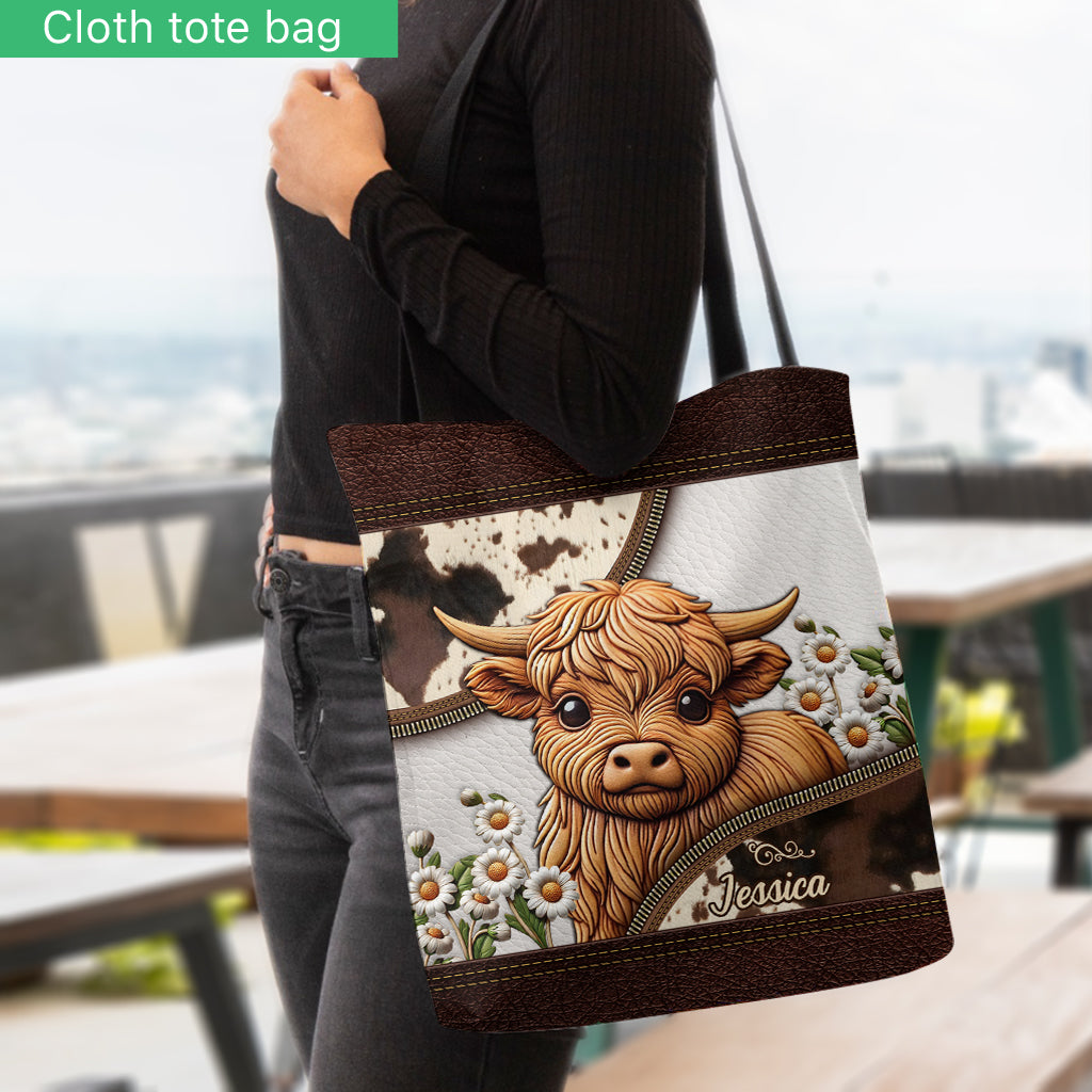 Love Highland Cows - Personalized Tote Bag