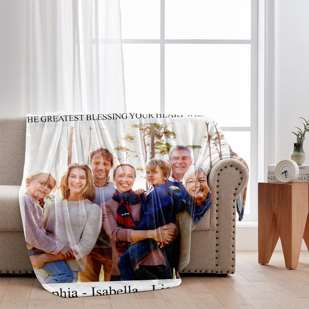 The Grandma Times Best Grandkid Ever - Personalized Grandma Blanket