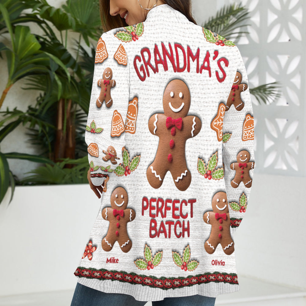 Grandma's Perfect Batch - Personalized Grandma Cardigan