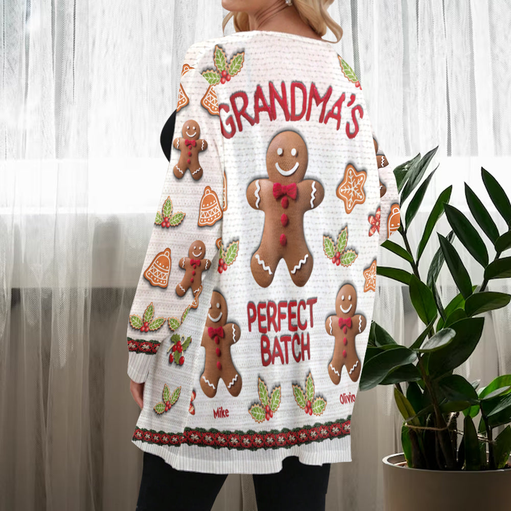 Grandma's Perfect Batch - Personalized Grandma Cardigan