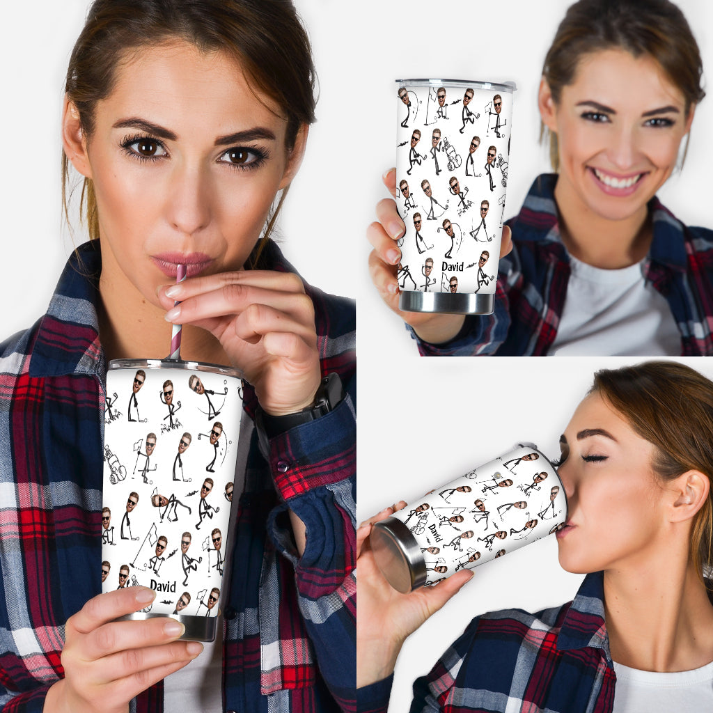 Funny Gift For Golf Dad, Uncle, Husband, Son... - Personalized Golf Tumbler