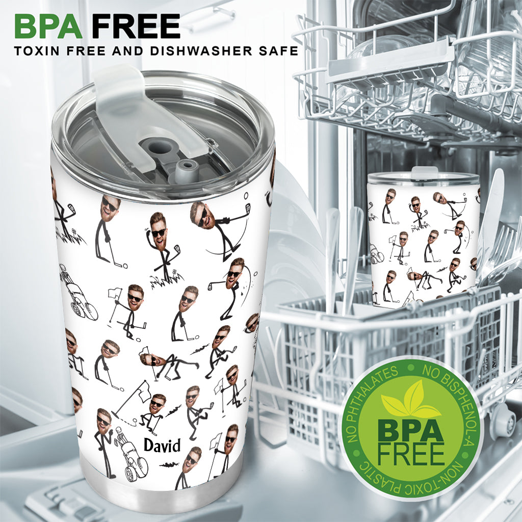 Funny Gift For Golf Dad, Uncle, Husband, Son... - Personalized Golf Tumbler