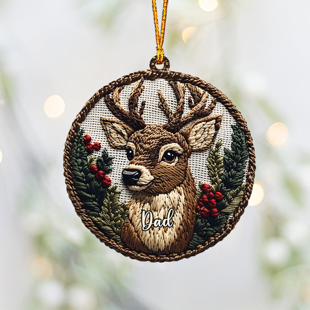 Deer Family - Personalized Family Ornament