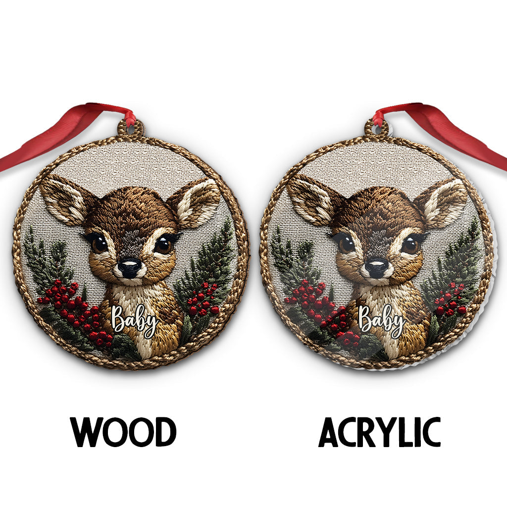Deer Family - Personalized Family Ornament