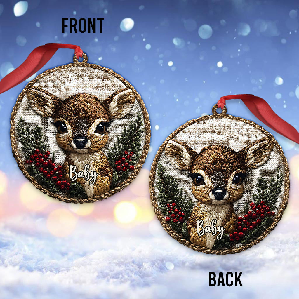 Deer Family - Personalized Family Ornament