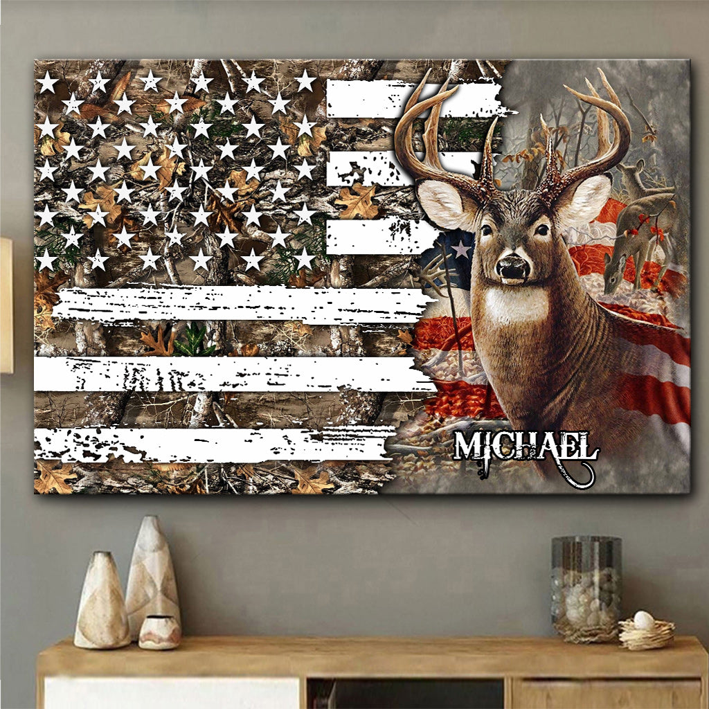 Love Hunting - Personalized Hunting Canvas And Poster