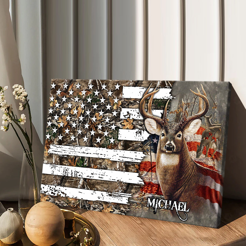 Love Hunting - Personalized Hunting Canvas And Poster
