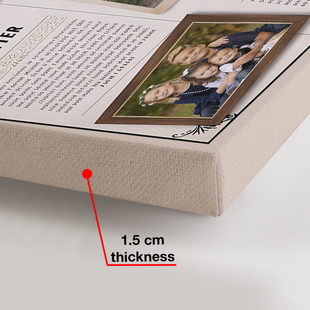 Family Newspaper - Personalized Family Canvas And Poster