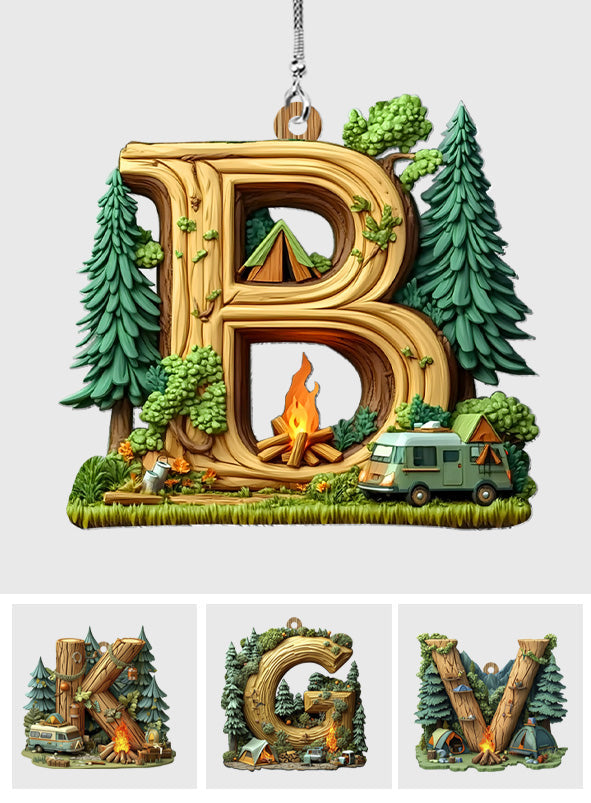 Camping Letter - Personalized Camping Car Ornament