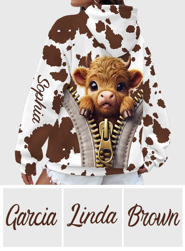T-shirt personnalisé « Love Highland Cow »