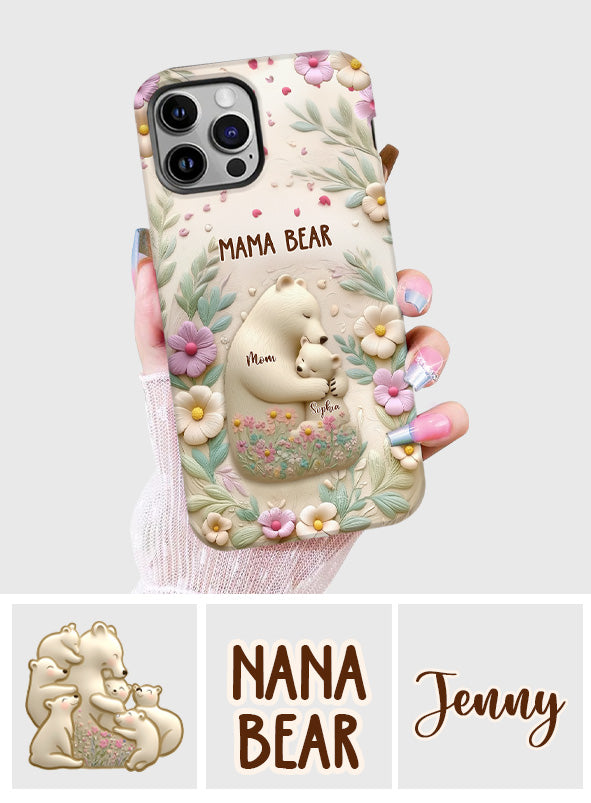 Mama Bär – Personalisierte Handyhülle mit Muttermotiv