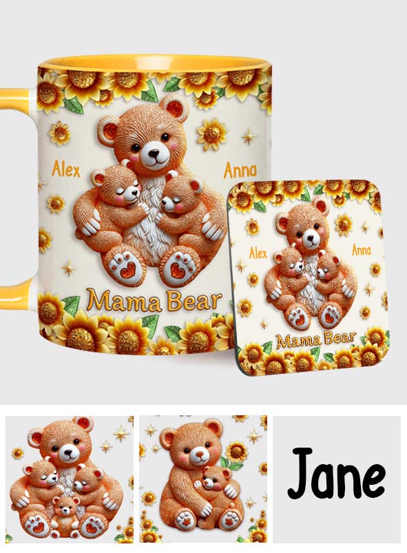 Mama Bear - Personalized Mother Accent Mug