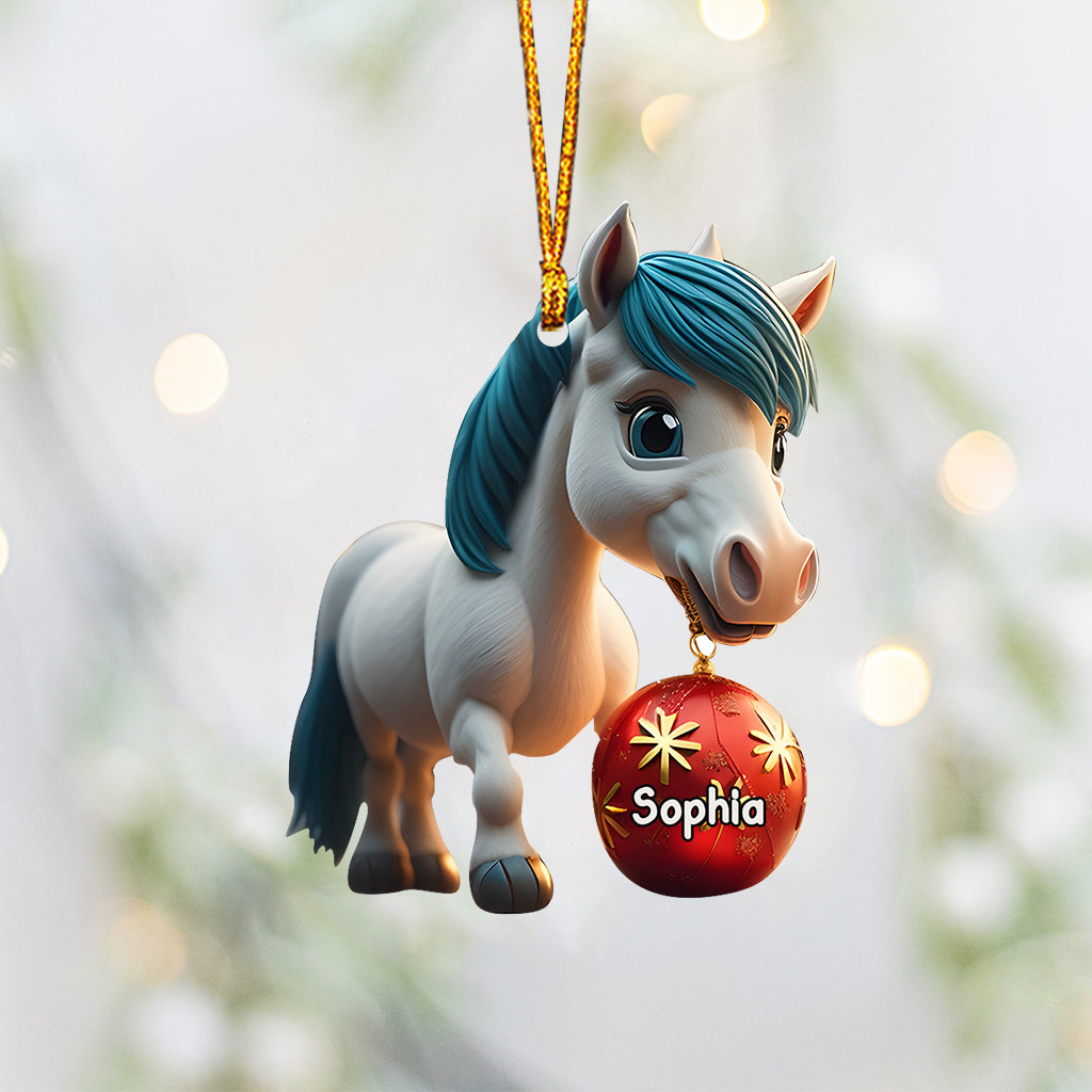Love Horses - Personalized Horse Ornament