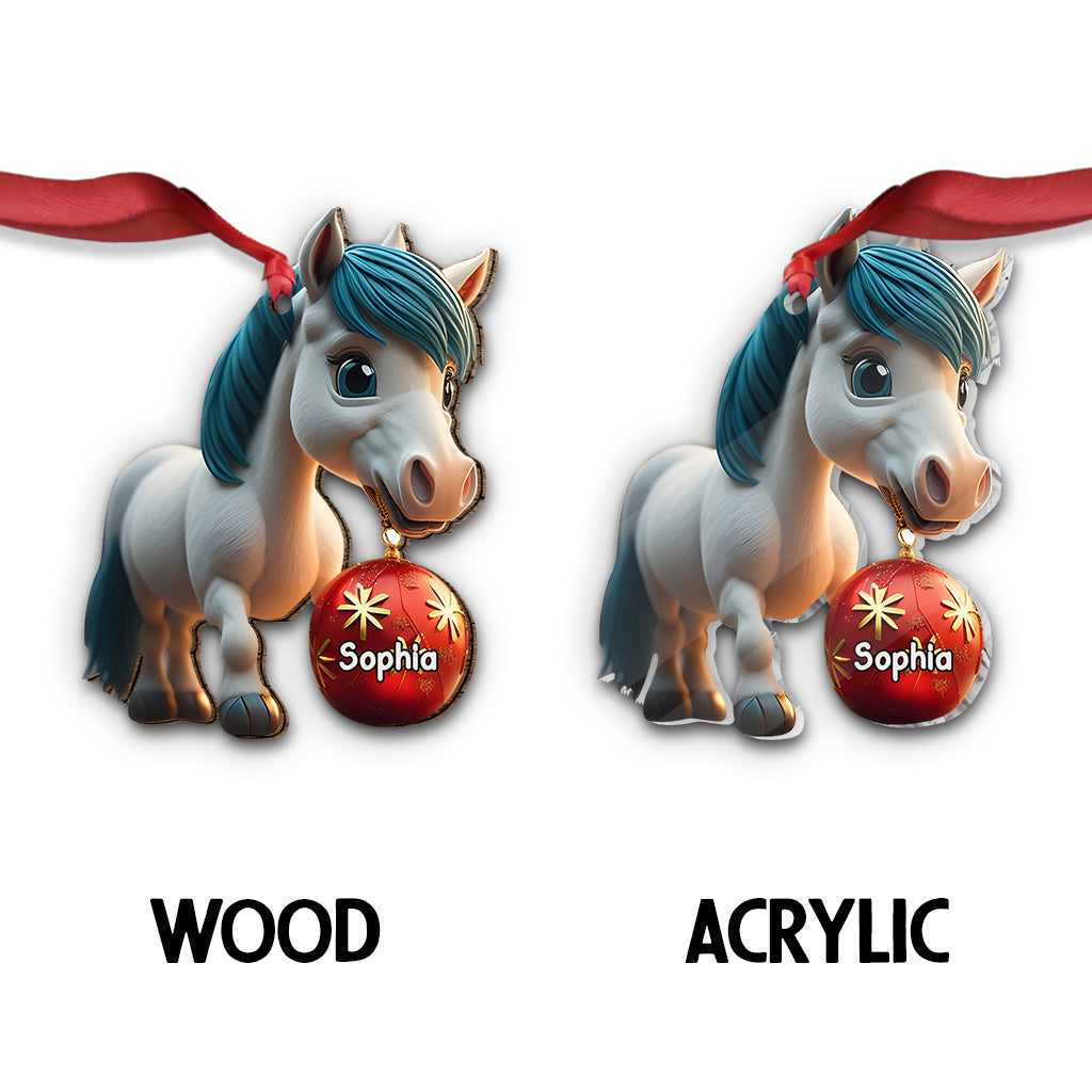 Love Horses - Personalized Horse Ornament