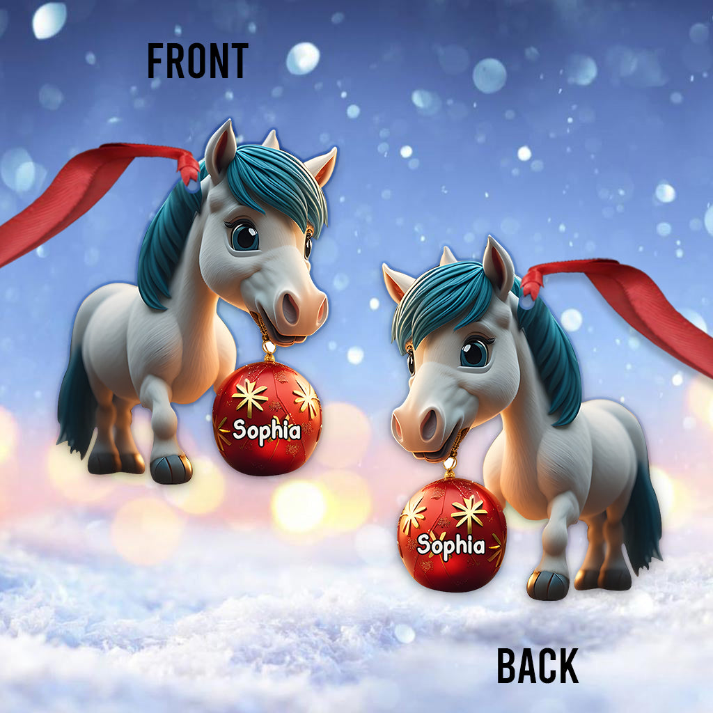 Love Horses - Personalized Horse Ornament