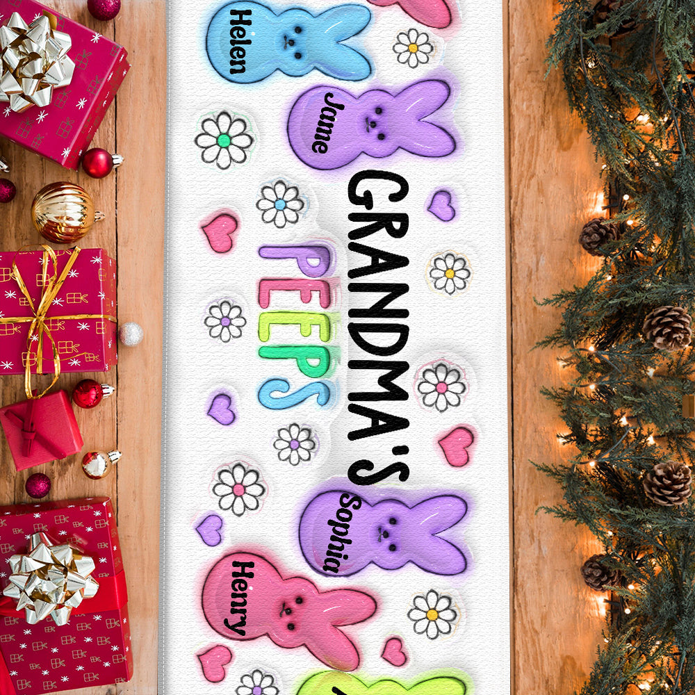 Grandma's Peeps - Personalized Grandma Table Runner