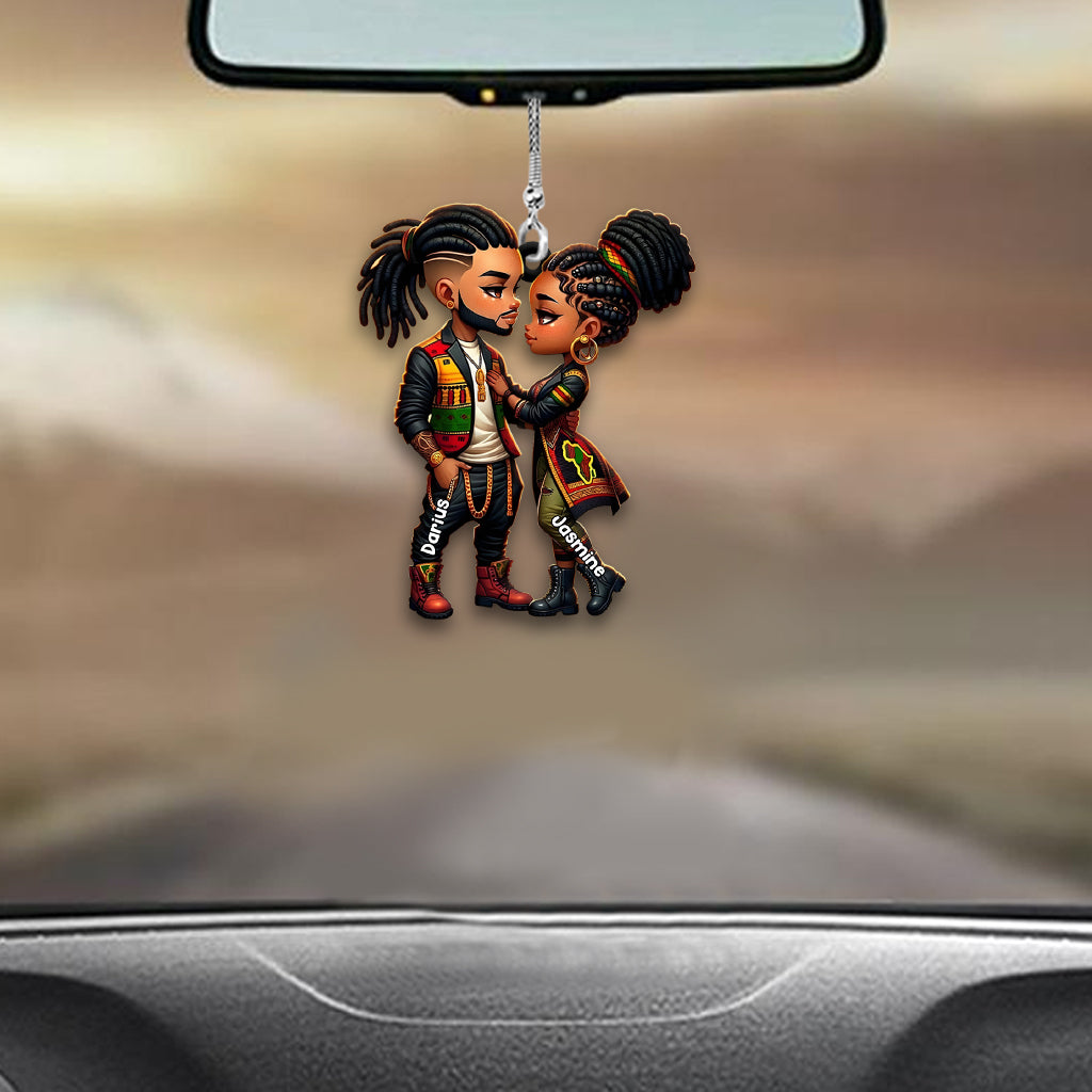 You Are My King & I Am Your Queen - Personalized African American Car Ornament