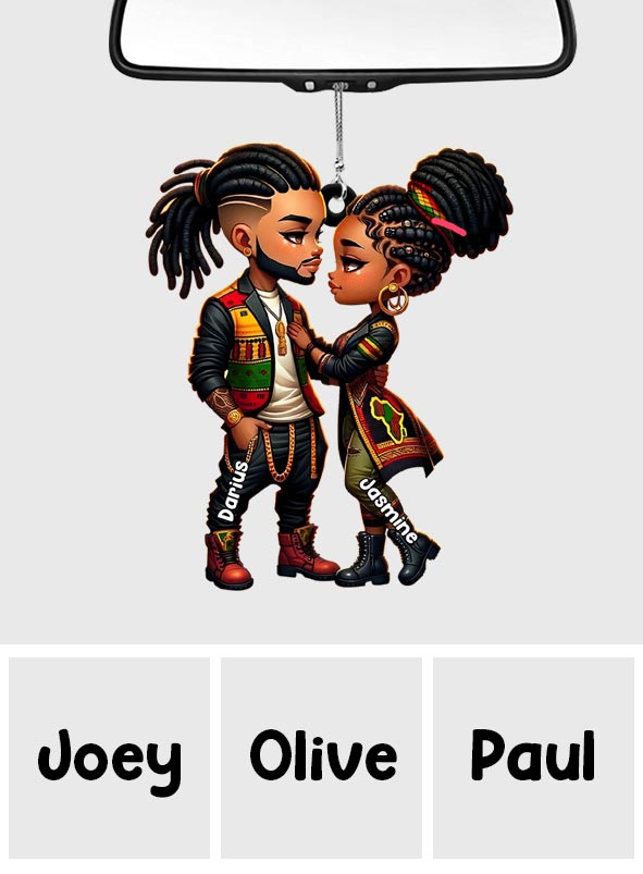 You Are My King & I Am Your Queen - Personalized African American Car Ornament