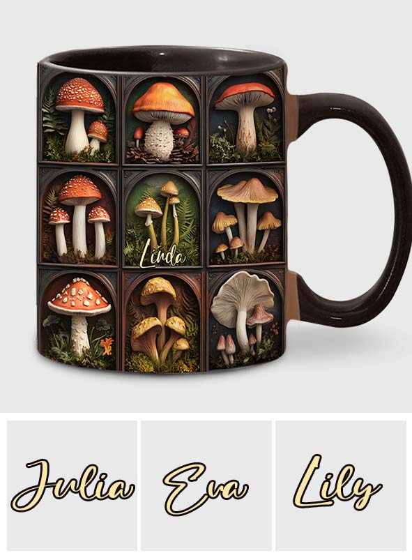 Pilzkollektion – Personalisierte Tasse mit Pilzmotiv