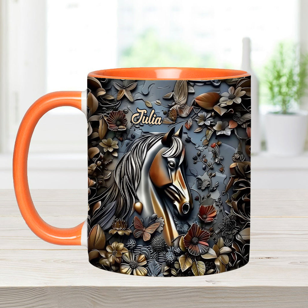Stunning Horse - Personalized Horse Accent Mug