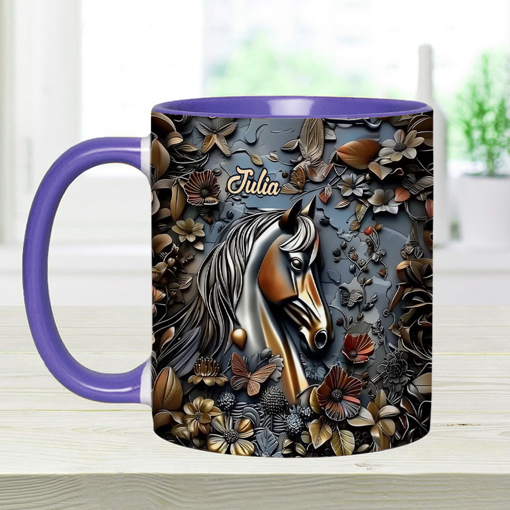 Stunning Horse - Personalized Horse Accent Mug