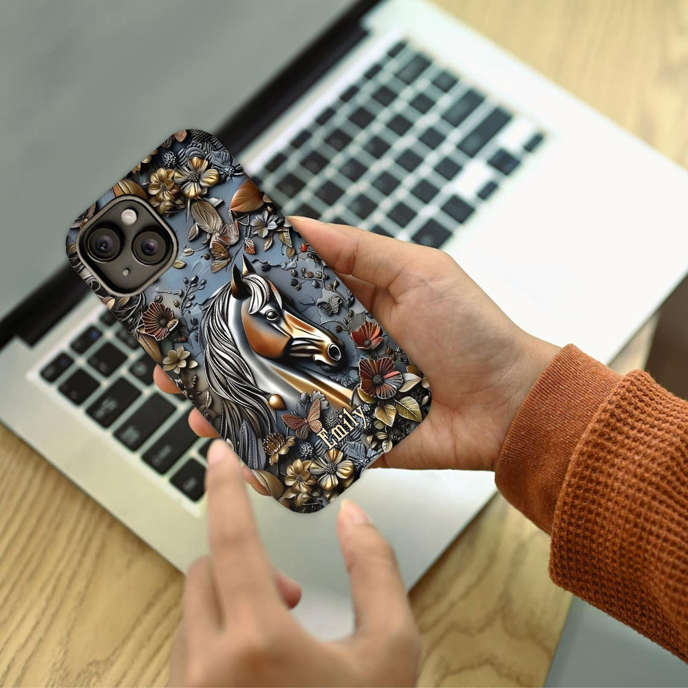 Stunning Horse - Personalized Horse Full Print Phone Case