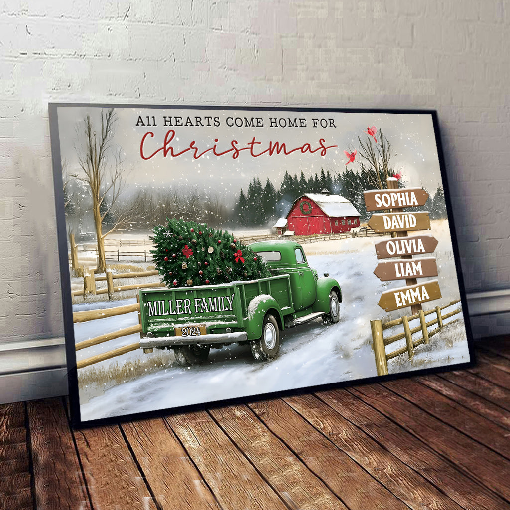 It's The Most Wonderful Time Of The Year - Personalized Family Canvas And Poster