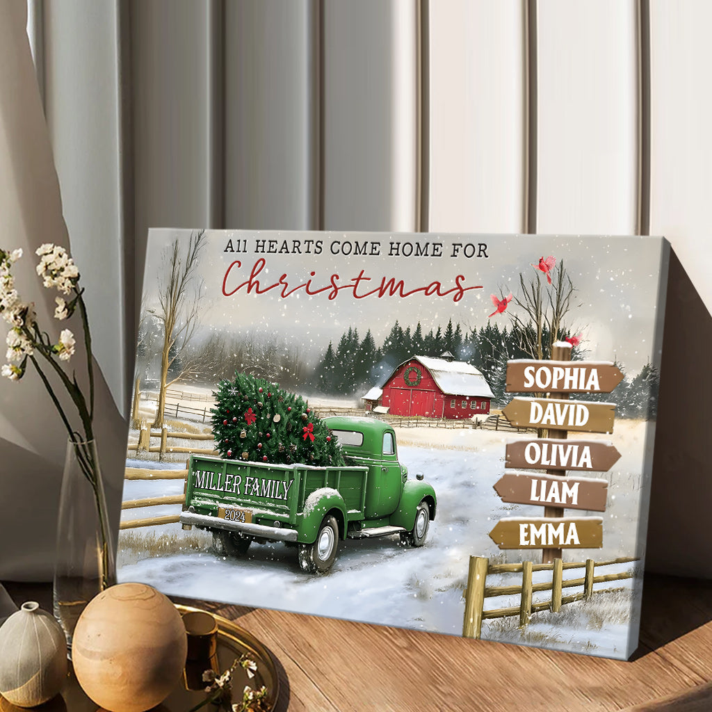 It's The Most Wonderful Time Of The Year - Personalized Family Canvas And Poster