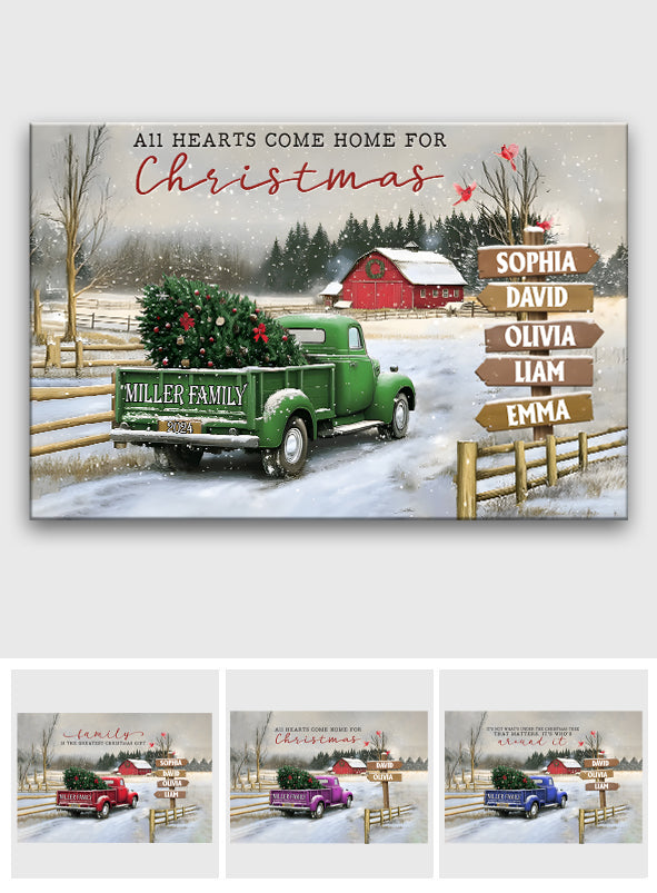It's The Most Wonderful Time Of The Year - Personalized Family Canvas And Poster