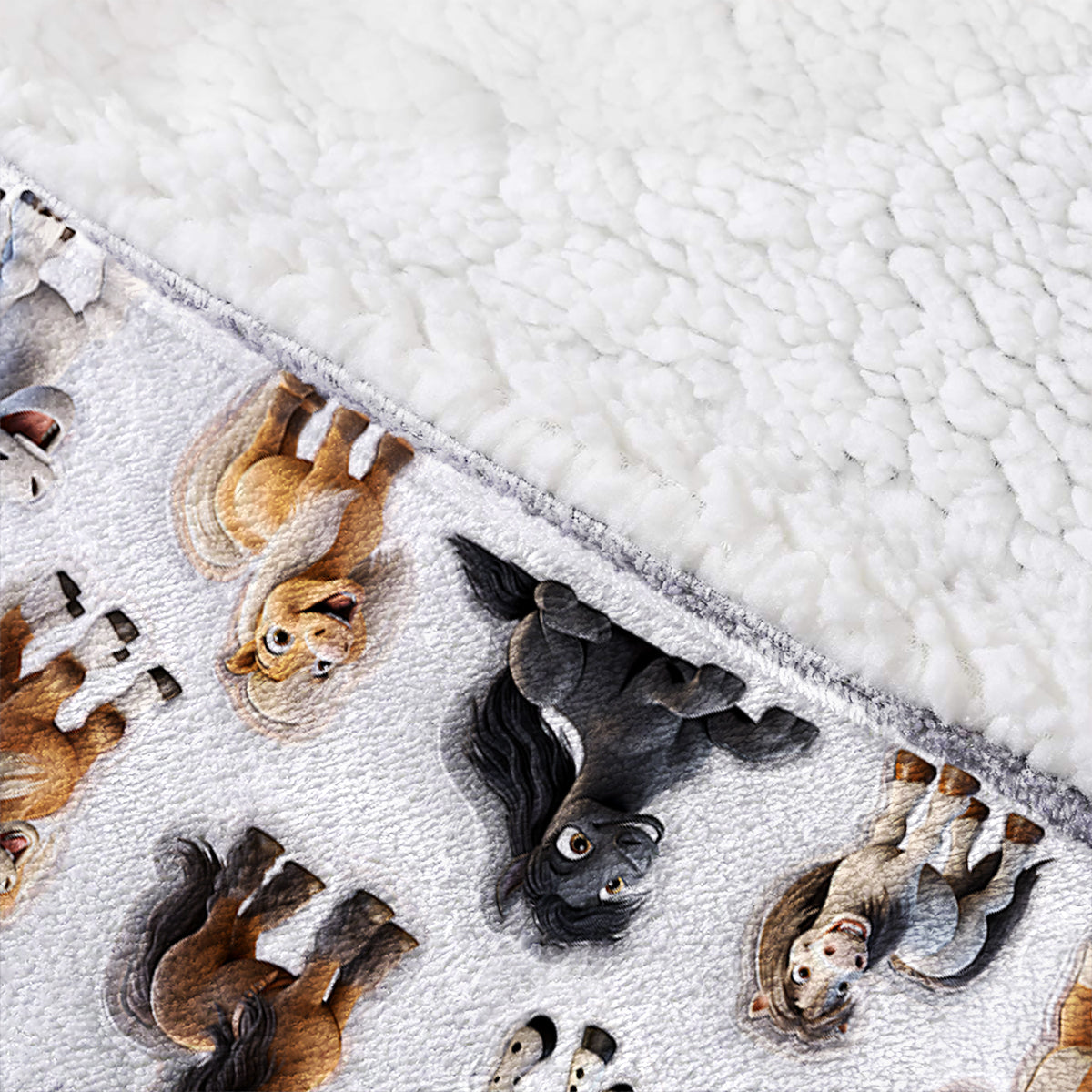 I Need All These Horses - Personalized Horse Blanket Hoodie