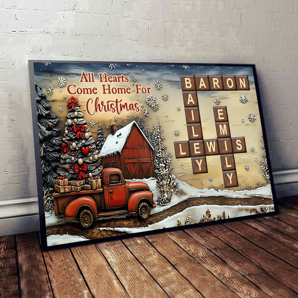 It's The Most Wonderful Time Of The Year - Personalized Family Canvas And Poster