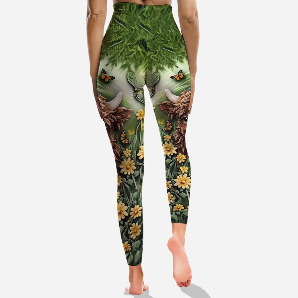 Baby Highland Cow - Personalized Highland Cow Hoodie and Leggings
