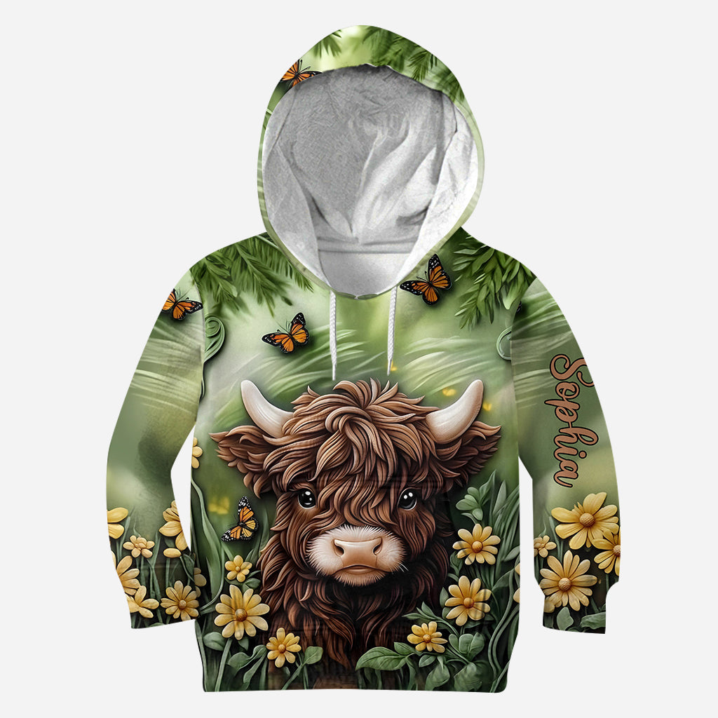 Baby Highland Cow - Personalized Highland Cow Hoodie and Leggings