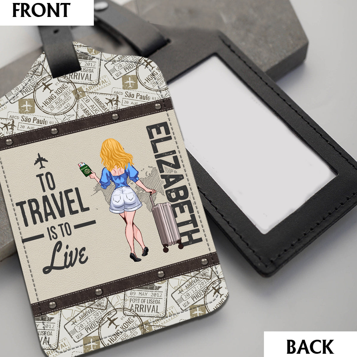 Adventure Awaits - Travelling gift for her, mom, wife, girlfriend, friend - Personalized Set