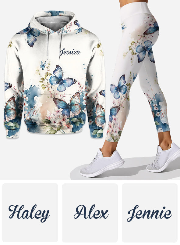 Love Butterflies - Personalized Butterfly Hoodie and Leggings
