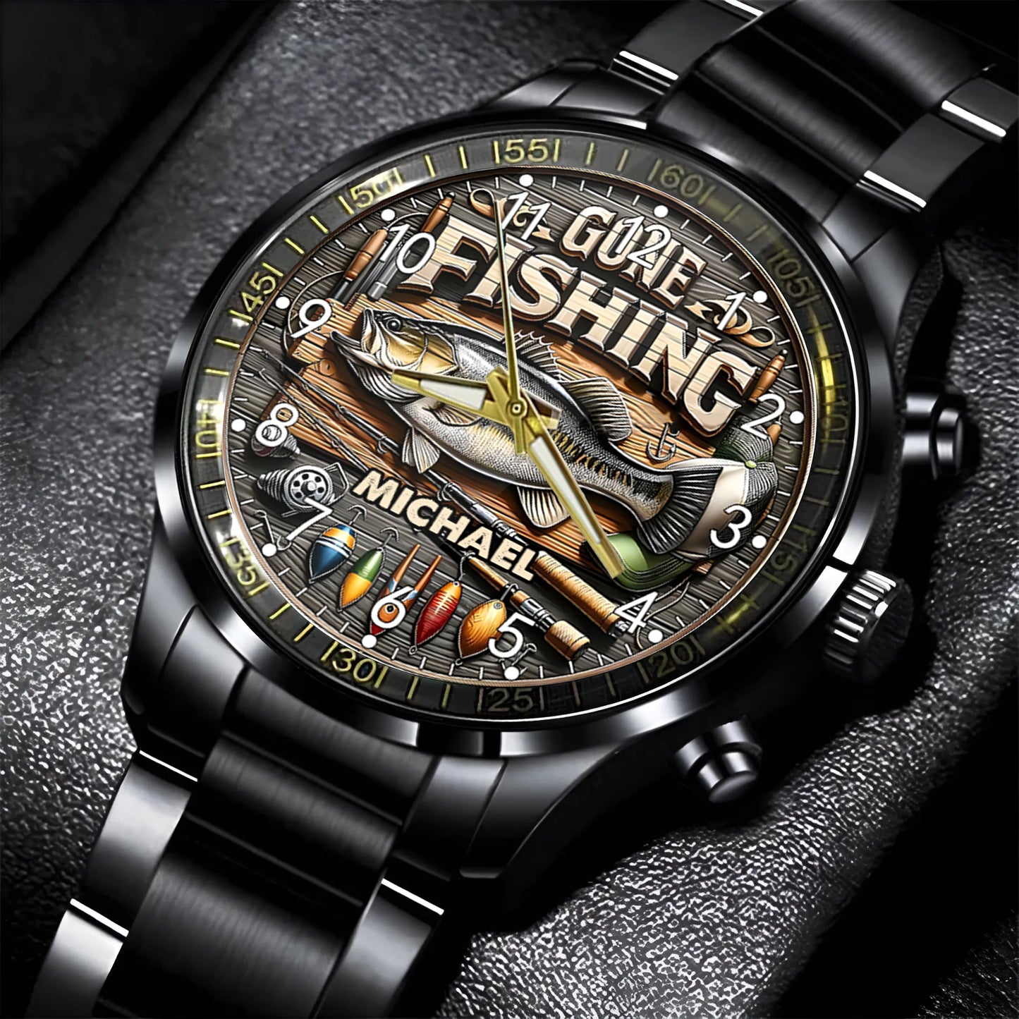 Love Fishing - Personalized Fishing Hand Watch