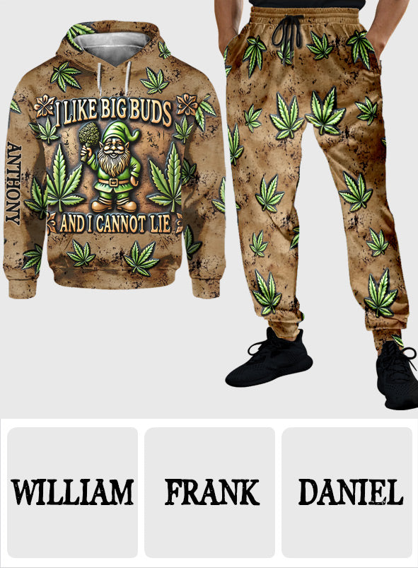 J'aime les grosses têtes - Sweat à capuche et pantalon de survêtement personnalisés sur le thème du cannabis