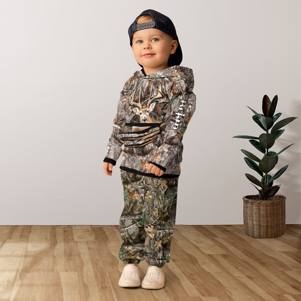 Love Hunting - Personalized Hunting Kid Hoodie & Kid Jogger Sweatpants
