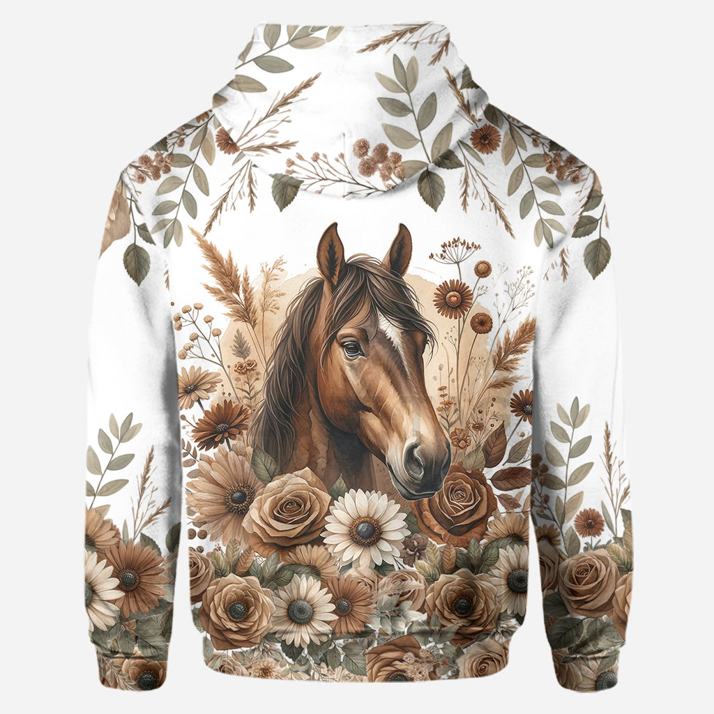 Beautiful Horse - Personalized Horse Hoodie and Leggings