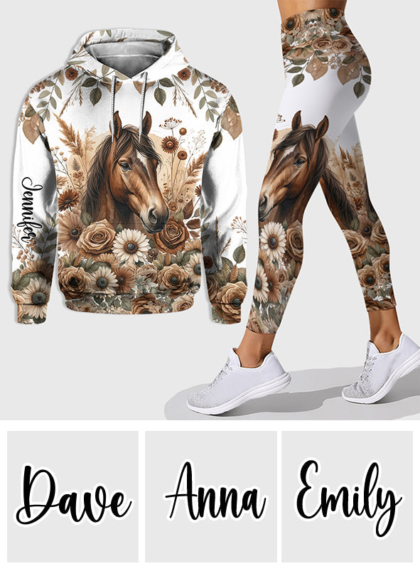 Beautiful Horse - Personalized Horse Hoodie and Leggings