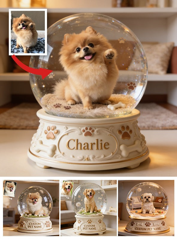 Personalized Fluffy Tan Pomeranian Custom Shaped Acrylic Plaque Table Decor