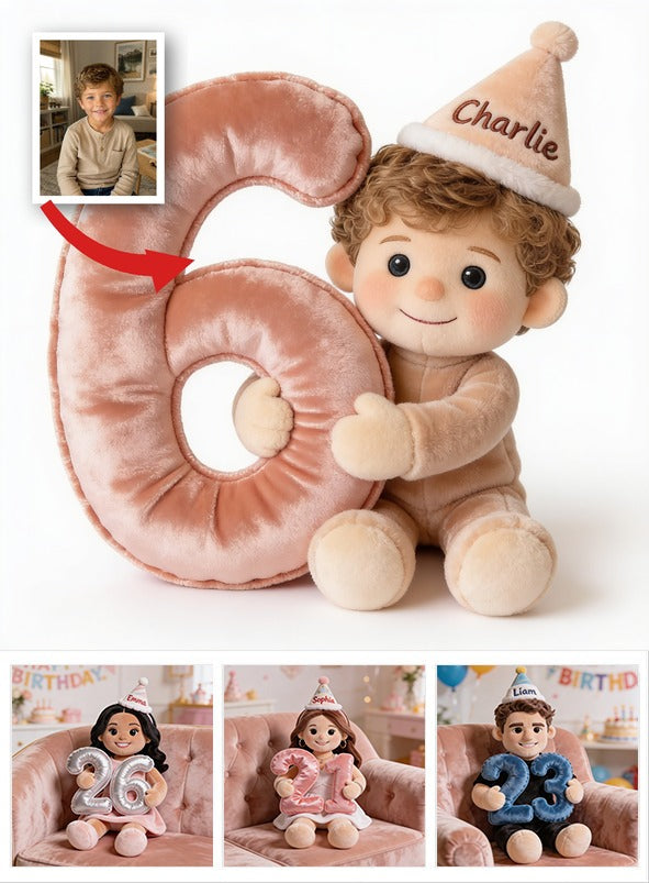 Personalized Birthday Latino Little Boy Fur Pillow Kids Gift