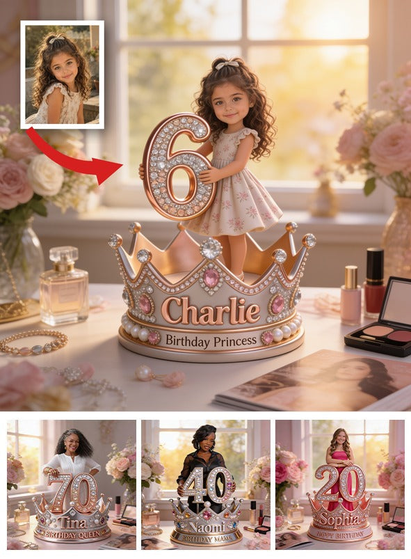 Personalized Birthday Latina Little Girl Custom Shaped Acrylic Plaque Gift for Daughter Granddaughter Niece