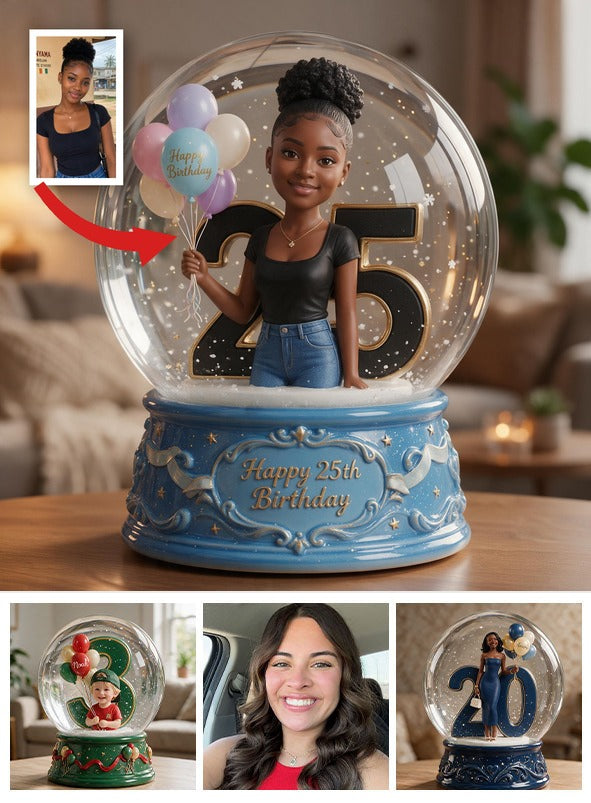 Plaque acrylique personnalisée pour le 25e anniversaire d'une femme noire