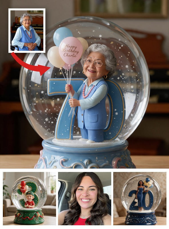 Personalized 70th Birthday Older Latina Woman Acrylic Plaque Keepsake Gift