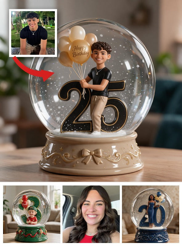 Plaque en acrylique personnalisée pour 25e anniversaire d'un homme latino