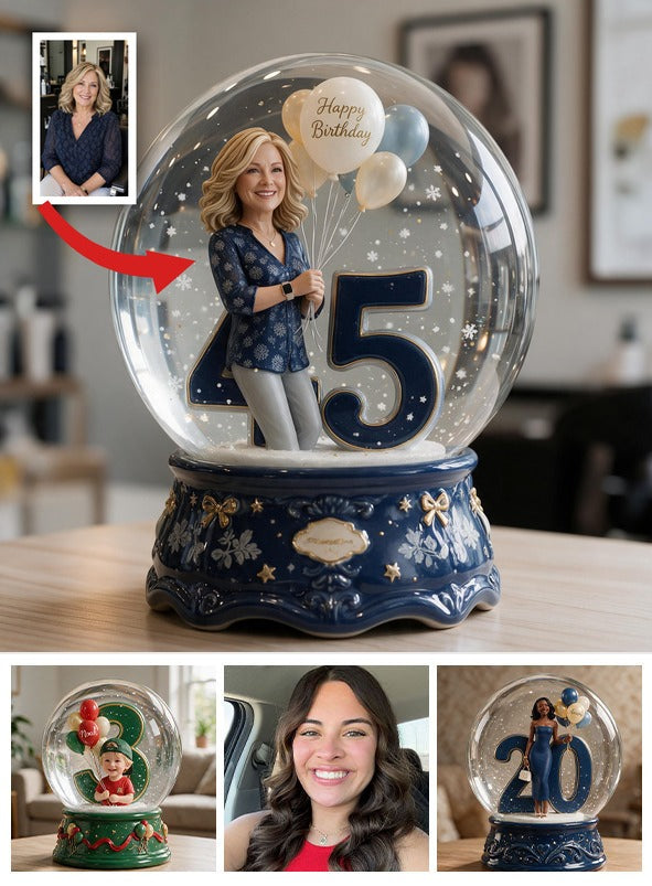 Plaque en acrylique personnalisée pour le 45e anniversaire d'une femme d'âge moyen