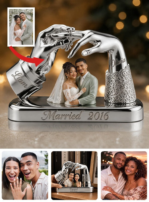 Personalisierte Foto 10. Hochzeitsjubiläum Latino Paar 2016 Acrylplakette Geschenk