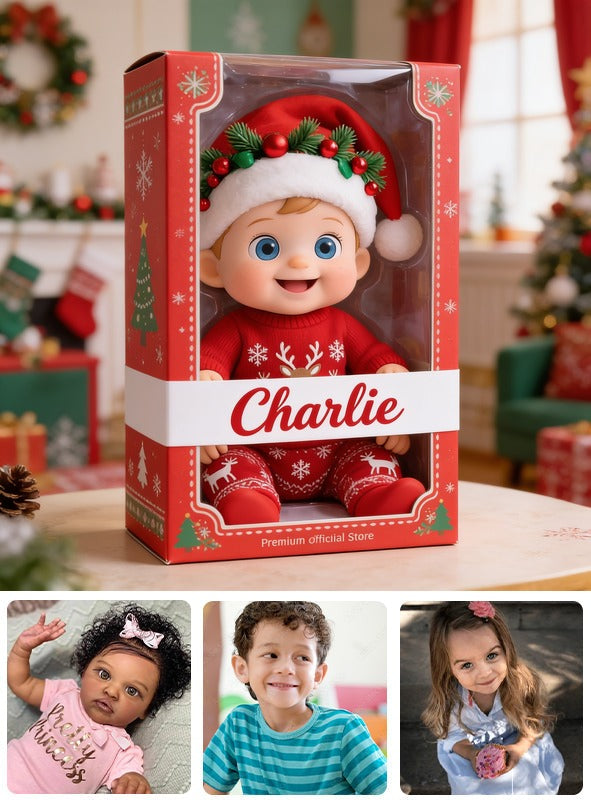 Personalized Christmas Baby Boy Custom Shaped Acrylic Plaque Christmas Decor Gift